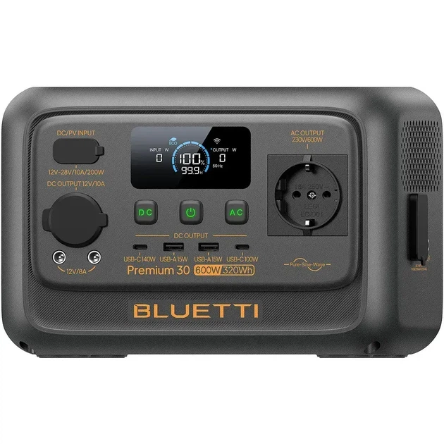 Зарядная станция BLUETTI Premium 30 V2 (P-PR30V2-EU-GY-BL-010) - Фото 2 Зарядная станция BLUETTI Premium 30 V2 (P-PR30V2-EU-GY-BL-010) - изображение 2
