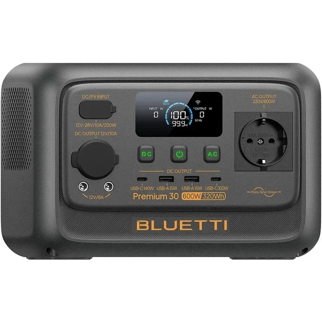 Зарядная станция BLUETTI Premium 30 V2 (P-PR30V2-EU-GY-BL-010) - Фото 3 Зарядная станция BLUETTI Premium 30 V2 (P-PR30V2-EU-GY-BL-010) - изображение 3