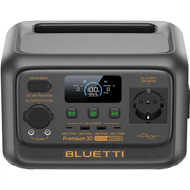 Зарядная станция BLUETTI Premium 30 V2 (P-PR30V2-EU-GY-BL-010) - Фото 6 Зарядная станция BLUETTI Premium 30 V2 (P-PR30V2-EU-GY-BL-010) - изображение 6