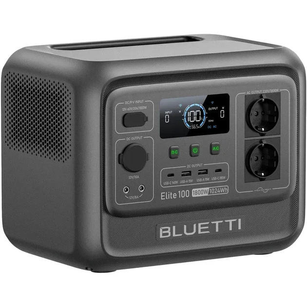 Зарядна станція BLUETTI Elite 100 V2 (P-EL100V2-EU-GY-BL-010) - Фото 3 Зарядна станція BLUETTI Elite 100 V2 (P-EL100V2-EU-GY-BL-010) - зображення 3