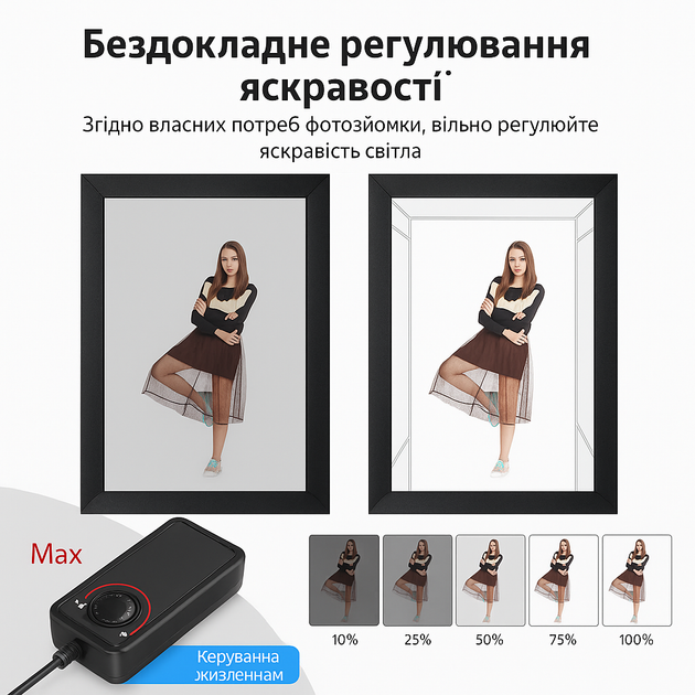 Фотобокс 2м. большие для съемки одежды, моделей и товаров 240 Вт лайткуб Puluz - изображение 2