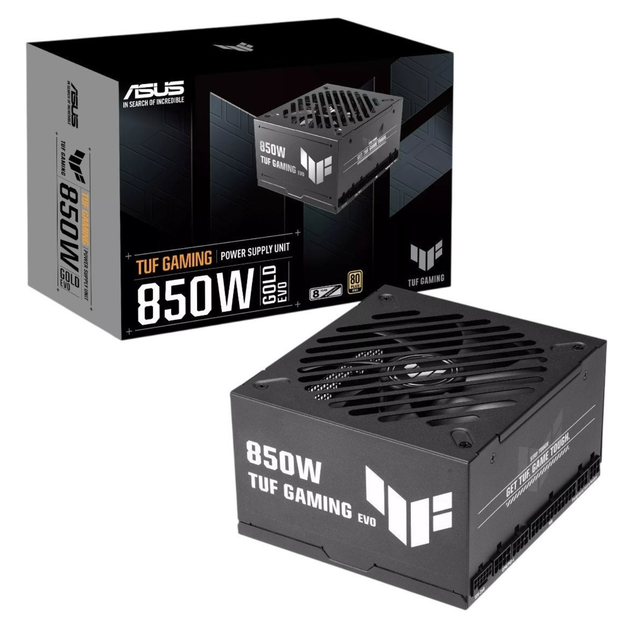 Блок живлення ASUS TUF Gaming 850W Gold EVO ATX вентилятор 135 мм Black (90YE00SA-B0NA00) - зображення 10