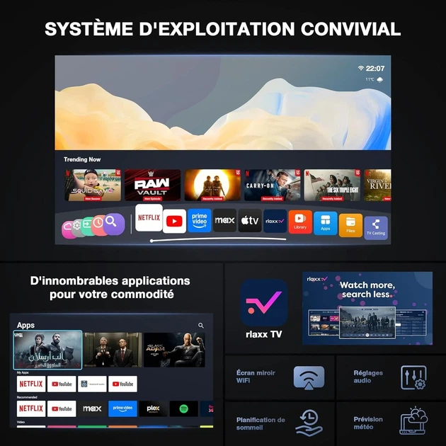 Проектор VOPLLS Q5 Full HD Wi-Fi Bluetooth (102252285) - Уценка - изображение 3