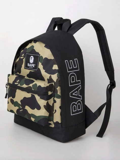 Рюкзак Bape Camo e-MOOK, A Bathing Ape в камуфляжном цвете с логотипами по бокам. - изображение 6