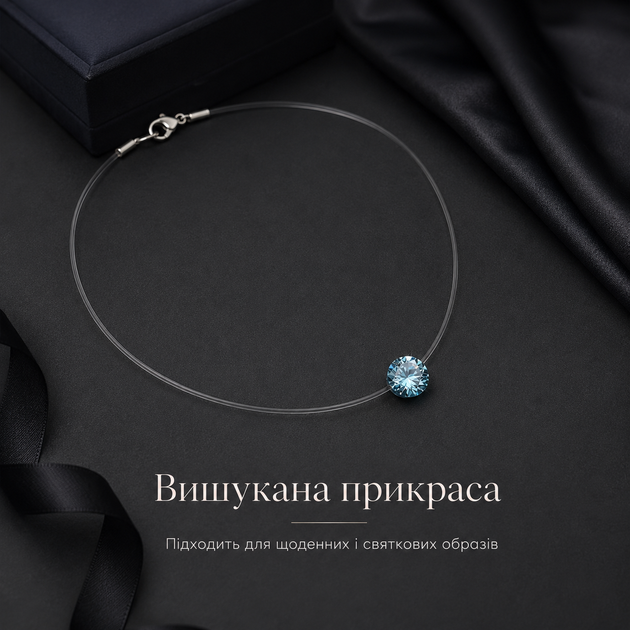 Леска с камнем на шею Подвеска кристалл Колье Бангладеш Камешок подвеска - изображение 6