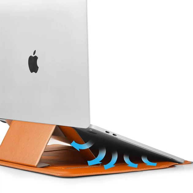 Чохол-папка WIWU Skin Pro Stand Sleeve для MacBook Pro 13 (2012-2015) | Air 13 (2010-2017) Black - Фото 4 Чохол-папка WIWU Skin Pro Stand Sleeve для MacBook Pro 13 (2012-2015) | Air 13 (2010-2017) Black - зображення 4
