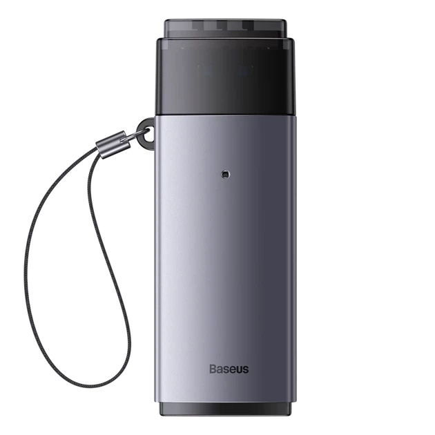 Кардридер Baseus Lite Series USB-A to SD/TF Grey (WKQX060013) - изображение 3
