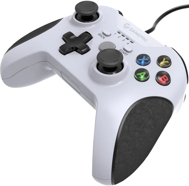 Геймпад GamePro MG450W USB 10 кнопок 2 аналогові стіки Білий 1.8 м (MG450W) - зображення 2