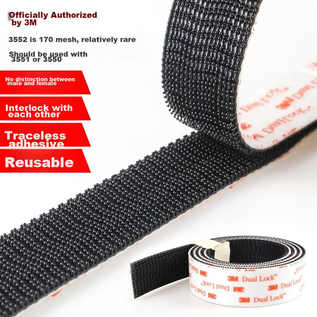 Лента-липучка 3M Dual Lock SJ3551 автомобильная, 2.5 см x 100 см - изображение 5