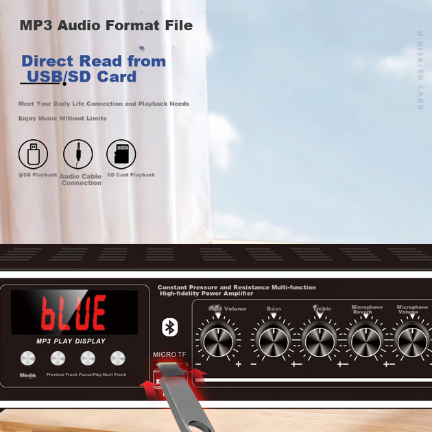 Комплект стельових динаміків SAST ST-605 з 6-дюймовими динаміками, Bluetooth постійної напруги, підсилювач 120 Вт, система оповіщення, підвісна стеля, використання вдома та в магазині, комбіновані динаміки для фонової конференції, один на один - изображение 4