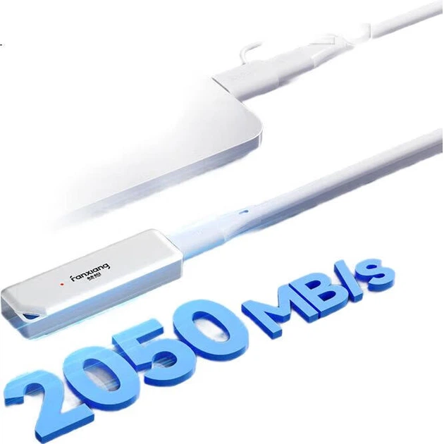 SSD диск Fanxiang PS2300 500GB USB 3.2 Gen 2x2 Type-C/USB-A External White - Фото 2 SSD диск Fanxiang PS2300 500GB USB 3.2 Gen 2x2 Type-C/USB-A External White - зображення 2