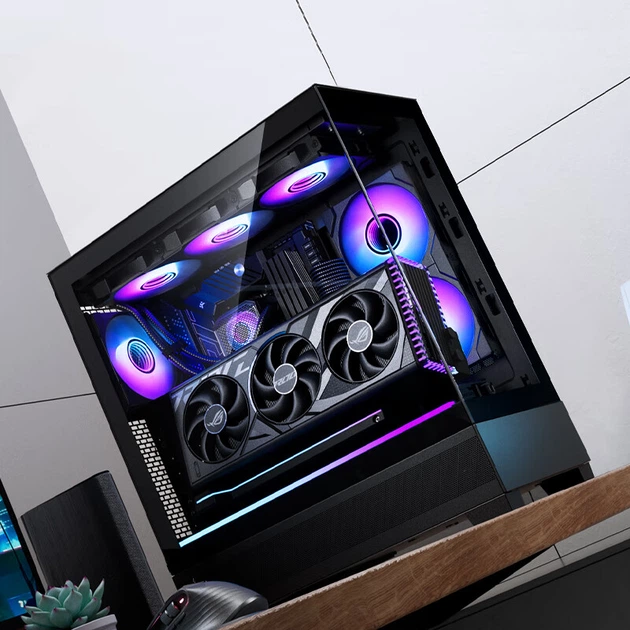 Корпус для материнской платы PHANTEKS XT523 View Black Sea View Tempered Glass Full View TX для настольного компьютера (боковая подсветка ARGB/поддержка водяного охлаждения 360 мм/Type-C) - изображение 6