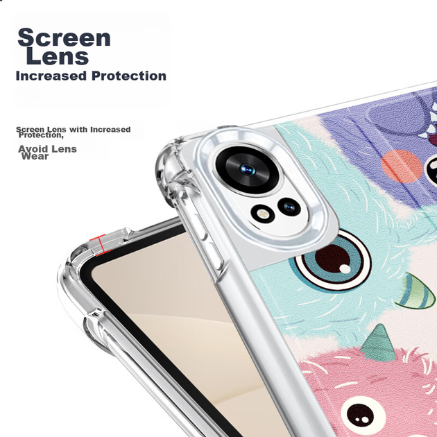Чохол для планшета Huawei MatePad Air 12 2024 Qiaojiejie Monster Print - зображення 7