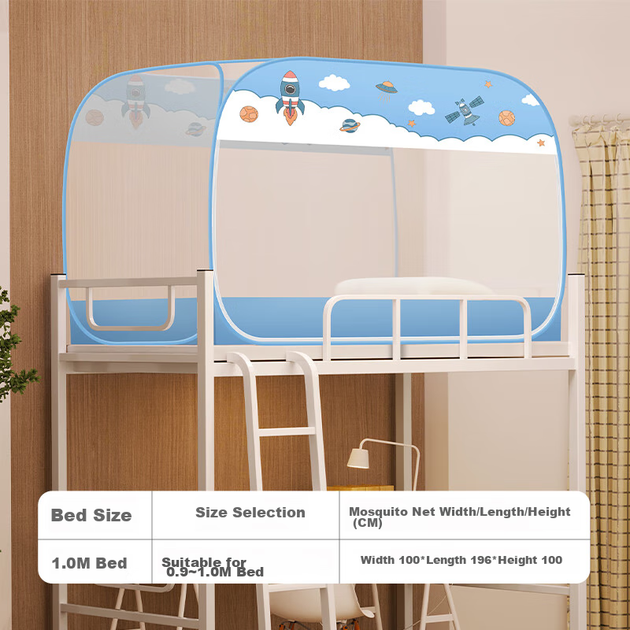 Москитная сетка Cottonfaith для двухъярусной кровати, 0.9x1.9 м - изображение 5