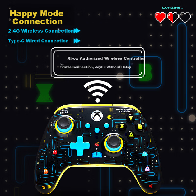 Беспроводной геймпад PowerA PAC-MAN 45th Anniversary PC/Xbox One/Xbox Series X/S (XBGP0435-01) - изображение 5