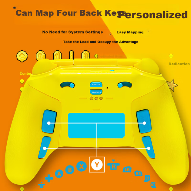 Беспроводной геймпад PowerA PAC-MAN 45th Anniversary PC/Xbox One/Xbox Series X/S (XBGP0435-01) - изображение 8
