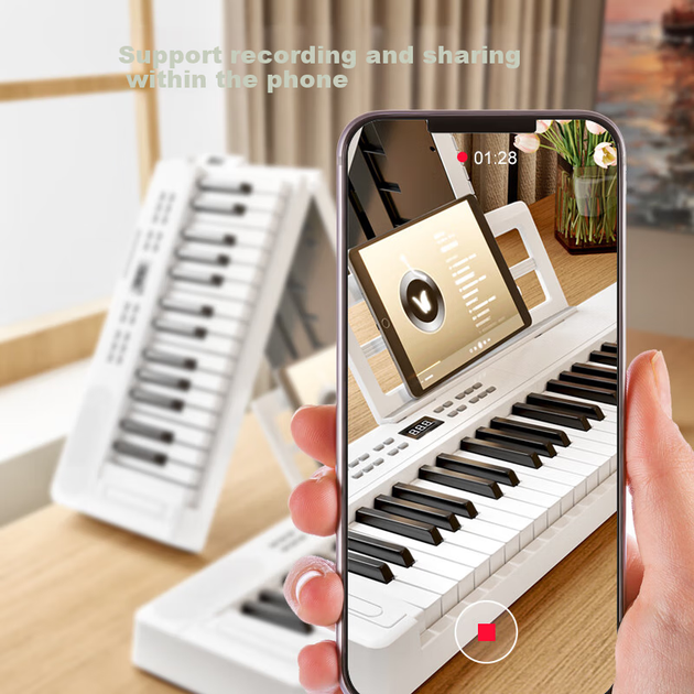 Синтезатор Beethostar NM-8605 складной на 61 клавишу портативный - Фото 10 Синтезатор Beethostar NM-8605 складной на 61 клавишу портативный - изображение 10