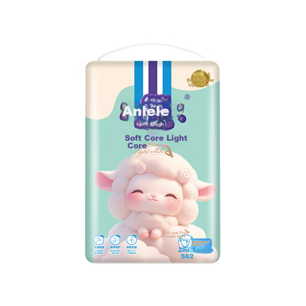 Подгузники Anerle Soft Core Light 62 шт (4-8 кг), мягкие, для чувствительной кожи - изображение 4