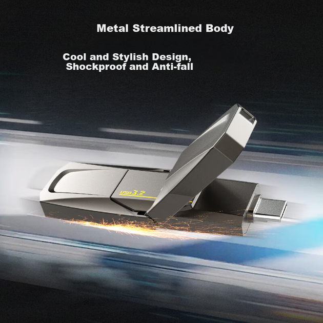 Твердотільний флеш-накопичувач Netac 256 ГБ USB 3.2 US5 Type-C з двома інтерфейсами, швидкість читання 530 МБ/с, швидкість запису 450 МБ/с, для мобільних пристроїв, твердотільний жорсткий диск для телефону та комп'ютера, прискорення швидкості - зображення 9