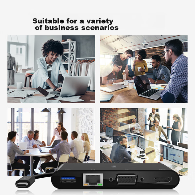 Док-станция BELKIN Type-C с HDMI, VGA, USB и Ethernet для iPad и ноутбука - изображение 11