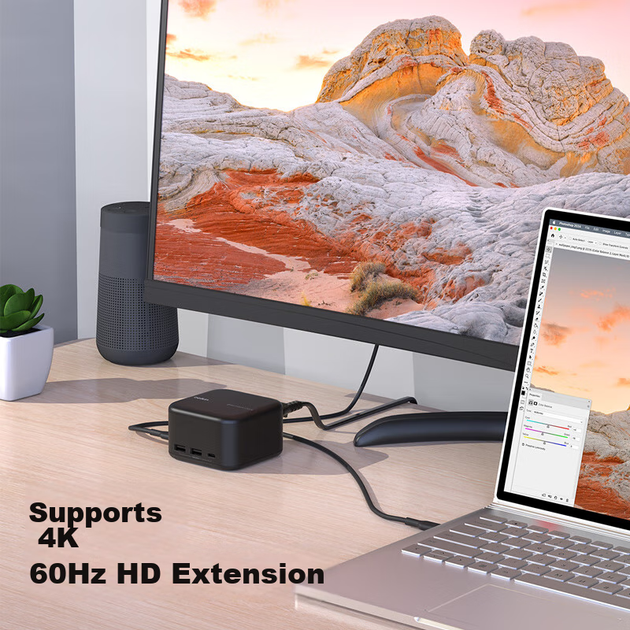 Док-станция BELKIN для ноутбука с GaN 130 Вт, HDMI и гигабитным Ethernet, Thunderbolt - изображение 9