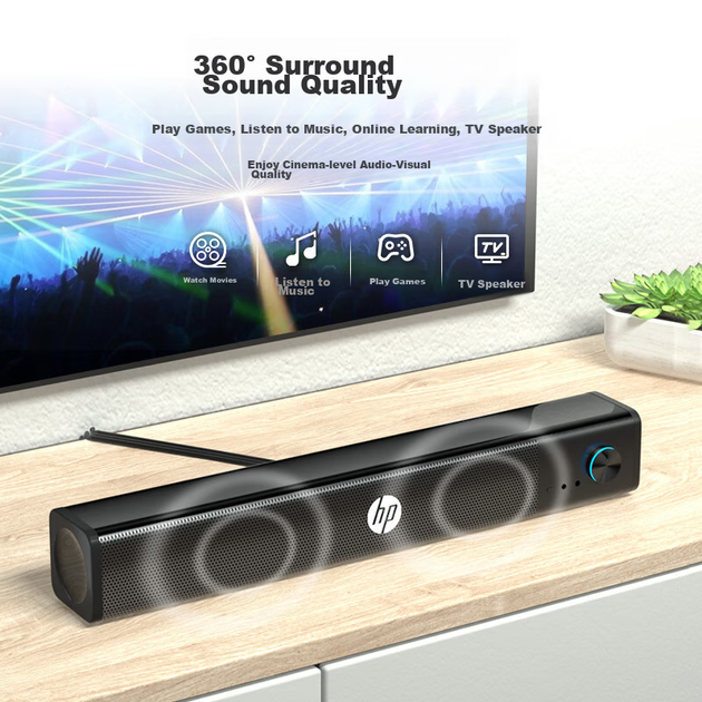 Портативна колонка HP WS10Pro із сабвуфером 6W RGB - зображення 5