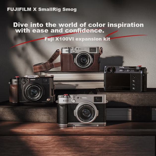 SmallRig 4558, чохол для камери Fuji X100VI, бездзеркальна фотокамера, вінтажна дихаюча внутрішня підкладка з натуральної шкіри, захисний чохол - зображення 4
