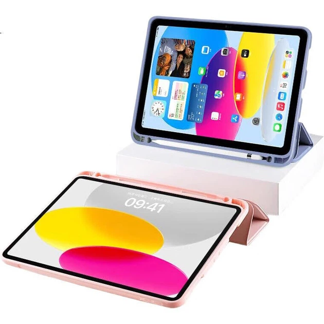 Чохол RBP для iPad 11/10 покоління (2025), A16, силіконовий, протиударний, з тримачем стилуса, колір білий лід - зображення 2