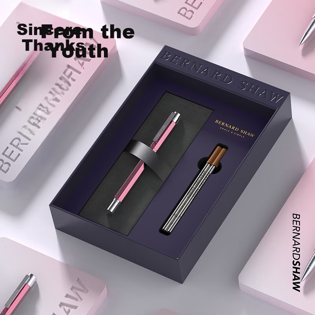 Ручка шариковая Bernard Shaw Sprite с набором сменных стержней, для офиса, в коробке - Фото 4 Ручка шариковая Bernard Shaw Sprite с набором сменных стержней, для офиса, в коробке - изображение 4