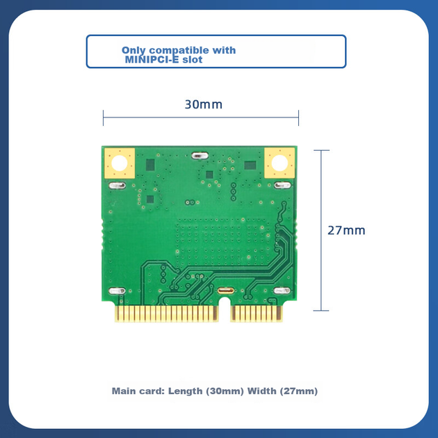 Бездротова мережева карта EB-LINK Intel AX200 для ноутбука, інтерфейс Mini-Pcie 3000M, дводіапазонна мережева карта WiFi6 Gigabit, Bluetooth 5.1, внутрішній модуль комп'ютера - зображення 5