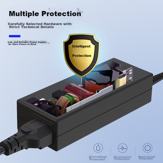 Кабель живлення для ноутбука Elei HP 4411S CQ40 G4 19V4.74A з великим портом та контактним роз'ємом 7.4*5.0, зарядний пристрій PD-1904740H - зображення 12
