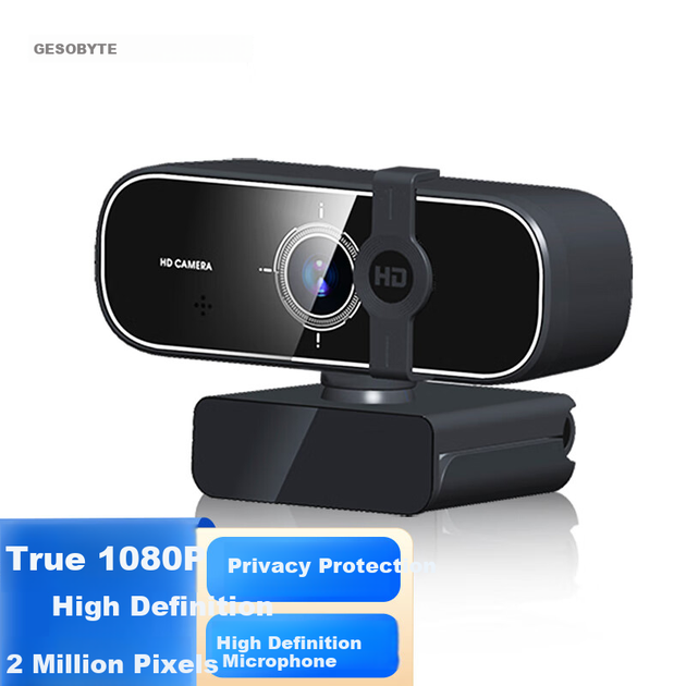 Веб-камера GESOBYTE C301 1080P с широким углом обзора HD для прямых трансляций, видеозвонков, конференций, онлайн-обучения, экзаменов, вступительных экзаменов в аспирантуру, домашнего использования, ноутбуков и настольных компьютеров. USB-микрофон. - Фото 4 Веб-камера GESOBYTE C301 1080P с широким углом обзора HD для прямых трансляций, видеозвонков, конференций, онлайн-обучения, экзаменов, вступительных экзаменов в аспирантуру, домашнего использования, ноутбуков и настольных компьютеров. USB-микрофон. - изображение 4