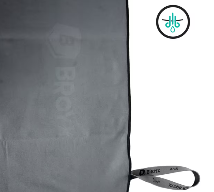 Полотенце из Микрофибры BROYX (80 х 130 см) для Бассейна (и других видов спорта) Серый - изображение 2