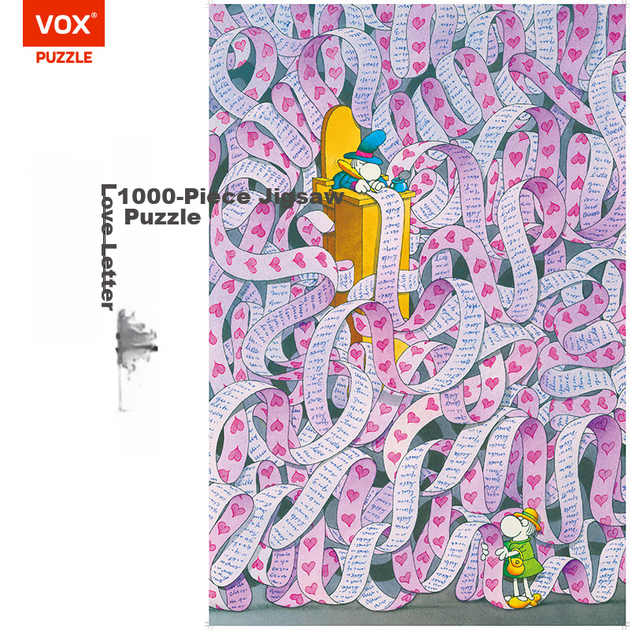 Пазл VOX для взрослых, 1000 деталей, "Любовное письмо", повышенной сложности, антистресс - изображение 5
