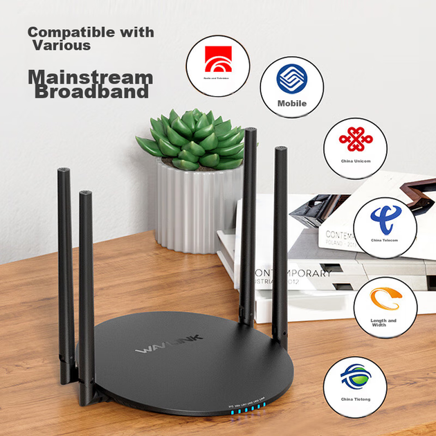 Беспроводной роутер Wavlink D2G AC1200, двухдиапазонный, гигабитный, с усиленным сигналом, для дома и игр - изображение 9