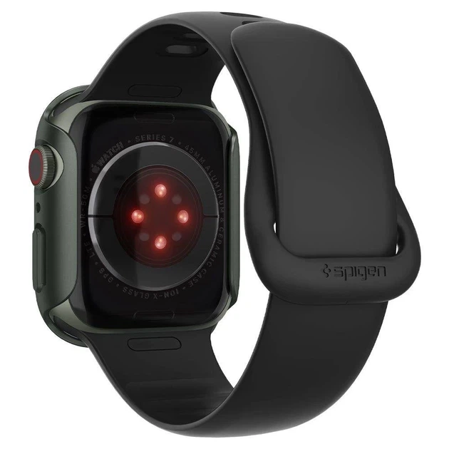 Чохол Spigen для Apple Watch 7 45 mm Thin Fit Military Green (ACS04175) - Фото 5 Чохол Spigen для Apple Watch 7 45 mm Thin Fit Military Green (ACS04175) - зображення 5