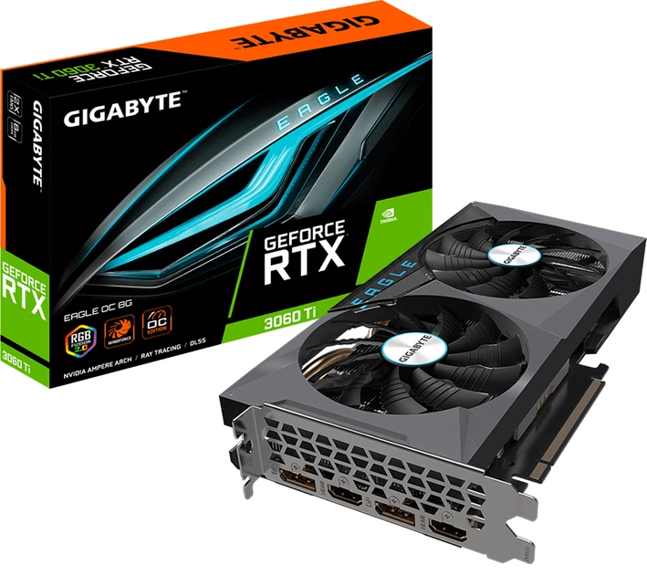 Видеокарта Gigabyte PCI-Ex GeForce RTX 3060 Ti Eagle OC 8GB GDDR6