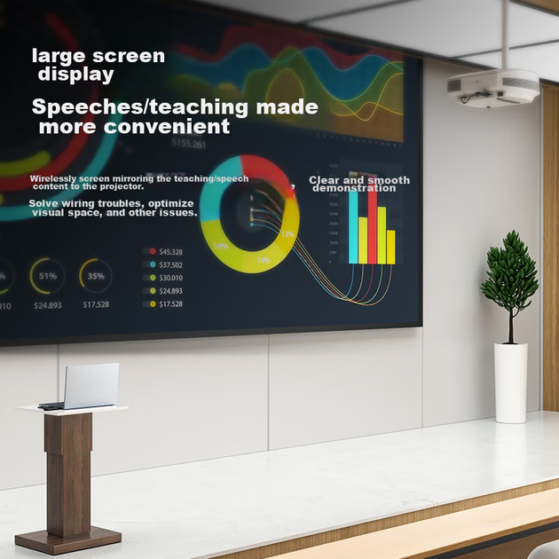 Беспроводной передатчик изображения Shengwei DHD005AB, HDMI, для конференций, с ноутбука на проектор, дальность 30 м - Фото 5 Беспроводной передатчик изображения Shengwei DHD005AB, HDMI, для конференций, с ноутбука на проектор, дальность 30 м - изображение 5