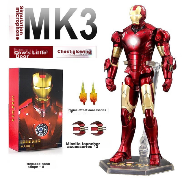 Фігурка Marvel «Залізна людина» MK3 з підсвіткою, колекційна модель - Фото 5 Фігурка Marvel «Залізна людина» MK3 з підсвіткою, колекційна модель - зображення 5