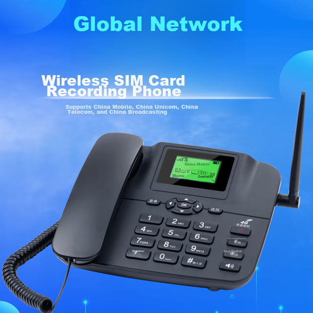 Телефон Yijiatong PH20 стационарный беспроводной 4G/5G с SIM-картой, черный - Фото 4 Телефон Yijiatong PH20 стационарный беспроводной 4G/5G с SIM-картой, черный - изображение 4