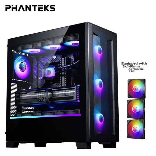 Корпус для материнской платы PHANTEKS XT523 Black Ultra Glass Side Panel ATX (сетчатая панель/10 мест для вентиляторов/Type-C Gen2/5080) - изображение 4