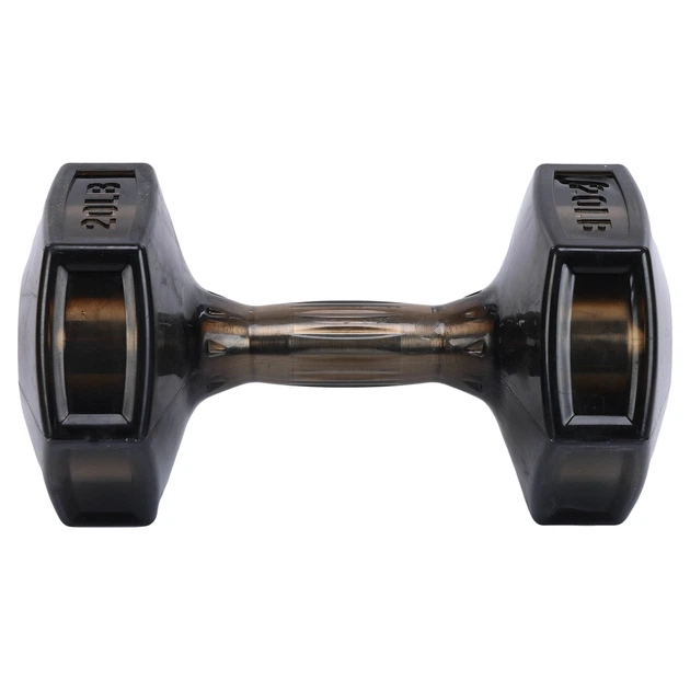 Гантель для фітнесу з покриттям TPU 1 штука Zelart Jelly Urethane Coated Dumbbell TA-2946-20LB (1x9кг) (1шт, TPU, чорний) - зображення 2