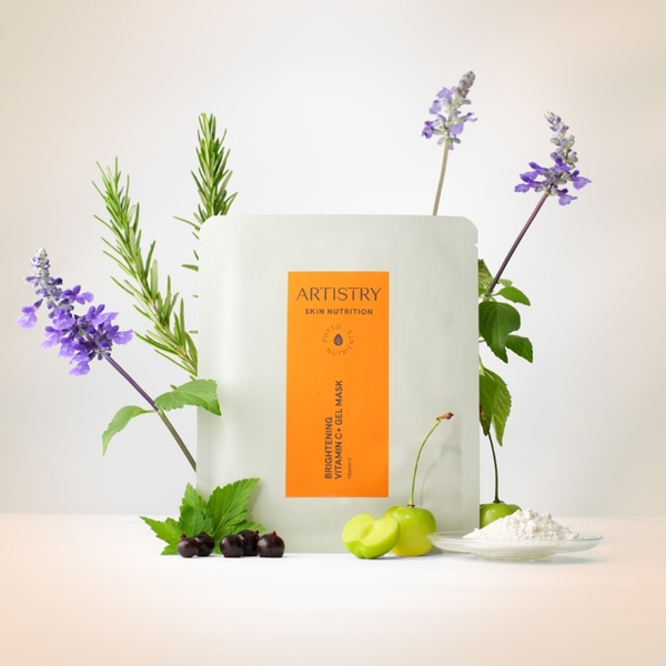 Осветляющая гидрогелевая маска для лица с витамином С+ Artistry Skin Nutrition (Упаковка 5 шт по 30 г) - изображение 4