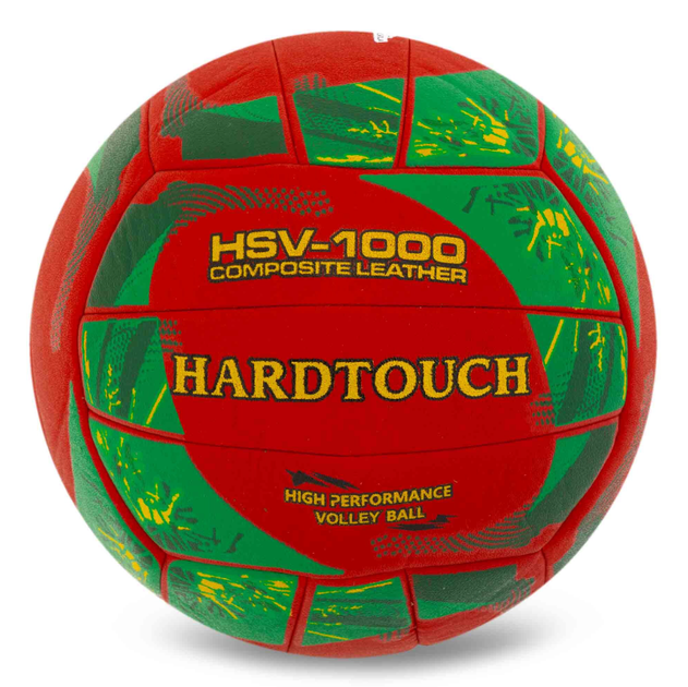 Мяч волейбольный COMPOSITE LEATHER HARD TOUCH VB-4058_Красный-зеленый - Фото 1 Мяч волейбольный COMPOSITE LEATHER HARD TOUCH VB-4058_Красный-зеленый - изображение 1
