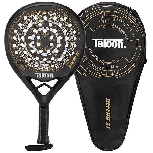 Ракетка для падел-тенниса Padel TELOON TP-6587 DEFEND X1 Черный - изображение 3