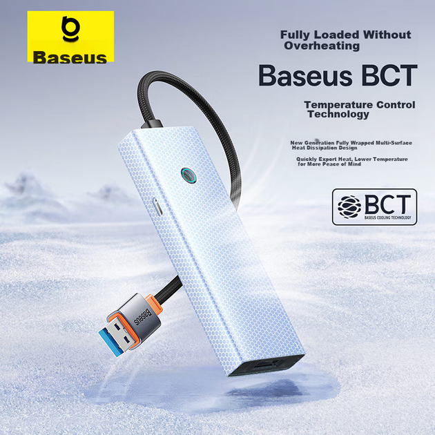 Док-станция расширения Baseus USB 3.0, зарядное устройство, разветвитель, универсальный адаптер для ноутбуков Huawei, Lenovo и HP с разъемом питания Type-C. - изображение 8