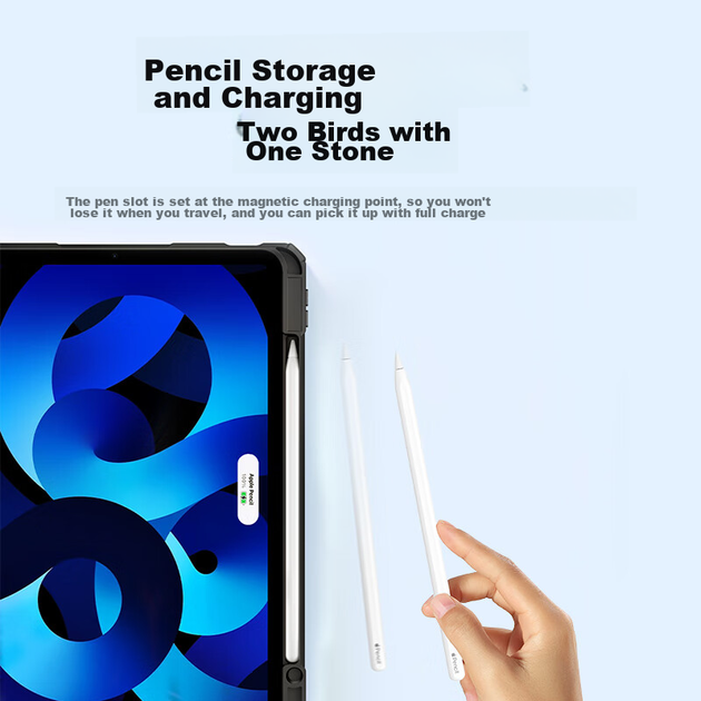 Чехол UGREEN для iPad Pro 11 дюймов M5 2025 магнитный поворотный съемный с автосном - изображение 10