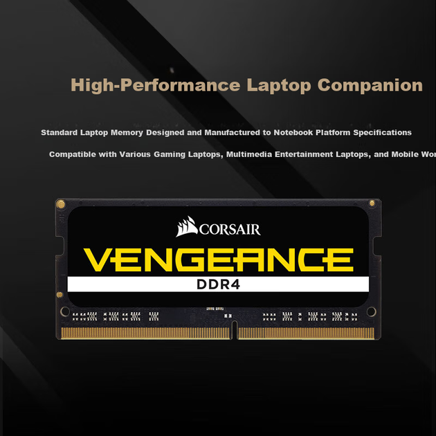 Оперативная память Corsair SODIMM DDR4-3200 16384MB PC4-25600 Vengeance (CMSX16GX4M1A3200C22) - изображение 3