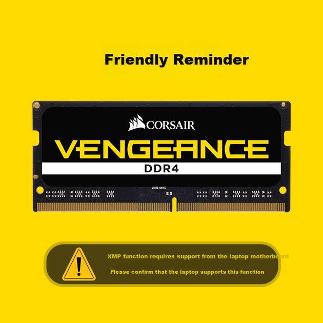 Оперативная память Corsair SODIMM DDR4-3200 16384MB PC4-25600 Vengeance (CMSX16GX4M1A3200C22) - изображение 6