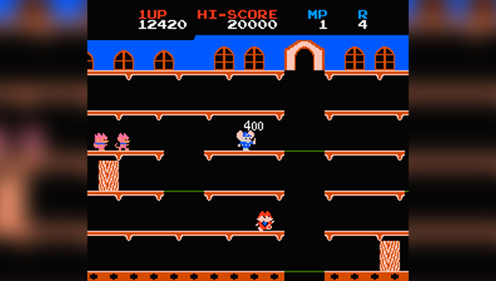 Игра RMC Famicom Dendy Mappy 90х TV Game Английская Версия Только Картридж Б/У - изображение 4